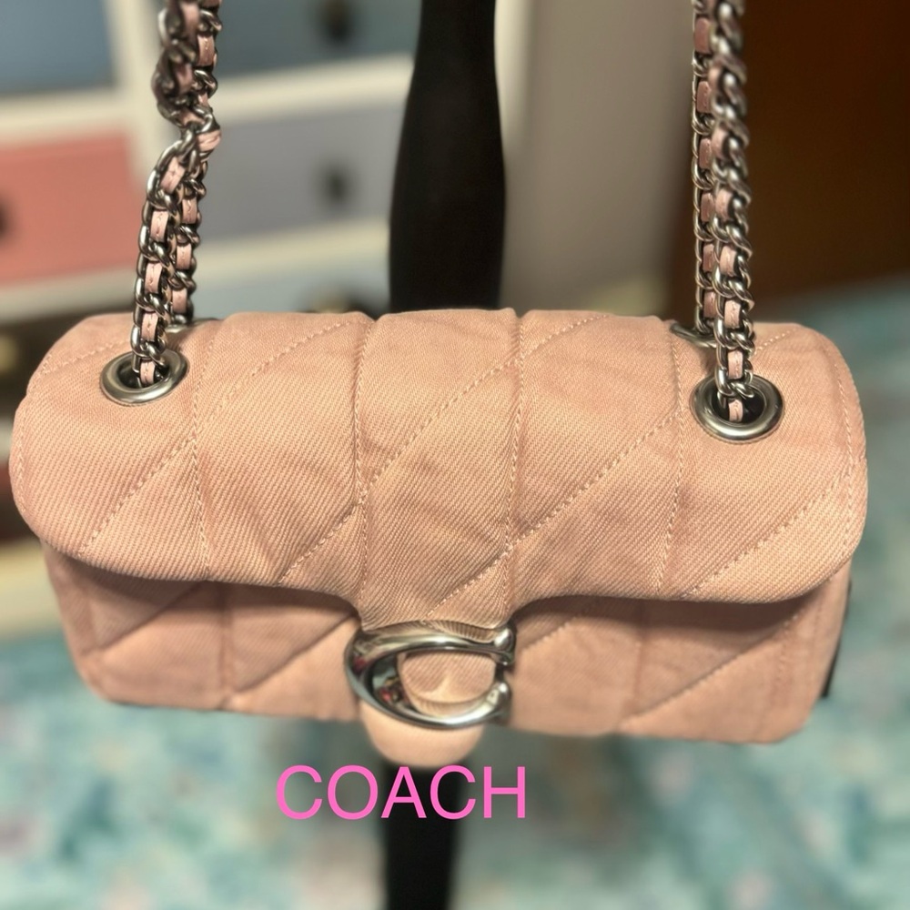 Coach Blush Quilted Shoulder Bag